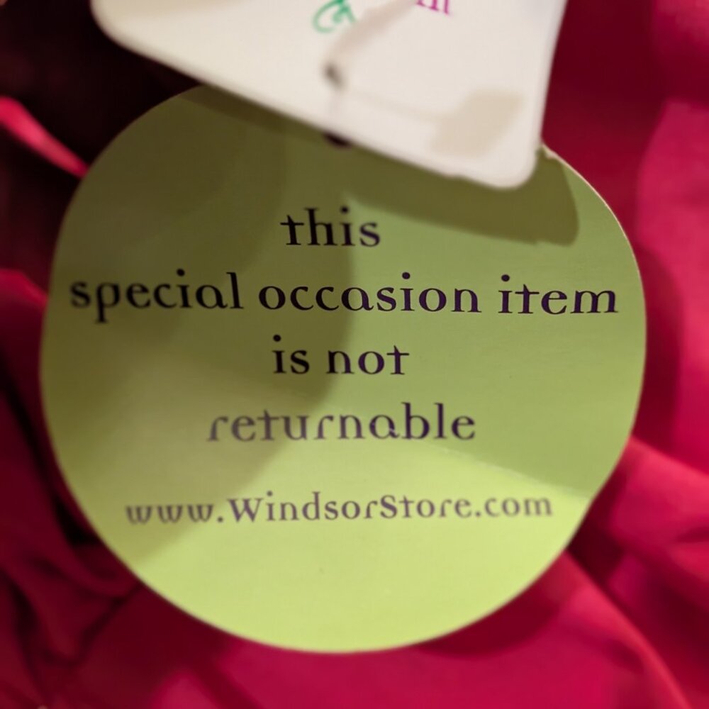 Windsor Fuchsia Ruched Strapless Formal Dress, Size S, New With Tags! - Picture 9 of 15